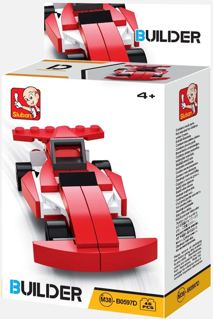 Builder Cars Building Brick Display Set, x2 of each kit - Toys