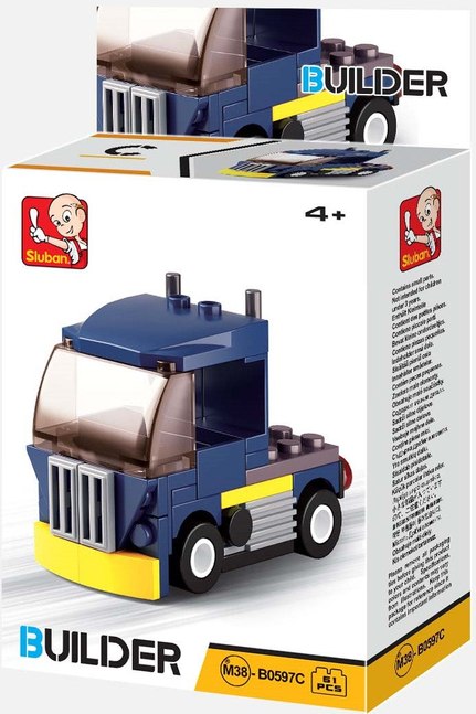 Builder Cars Building Brick Display Set, x2 of each kit - Toys