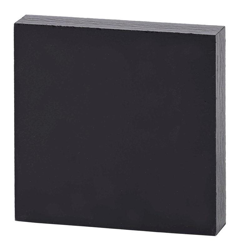 Tabletop plaque back panel with solid dark surface and gray wood frame
