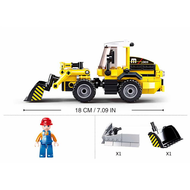 2-in-1 Forklift Construction Truck Building Brick Kit (200 pcs) - Toys | Babies & Toys, Kids, Toys