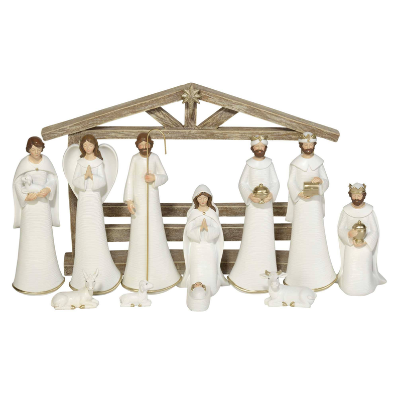 11 Piece Nativity With Creche - Parties & Occasions | CN, Parties & Occasions, Seasonal & Parties