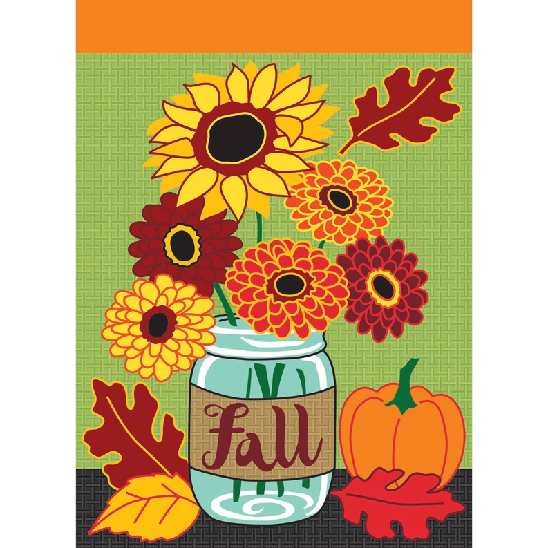 Fall Mason Jars Flag - Home Decor