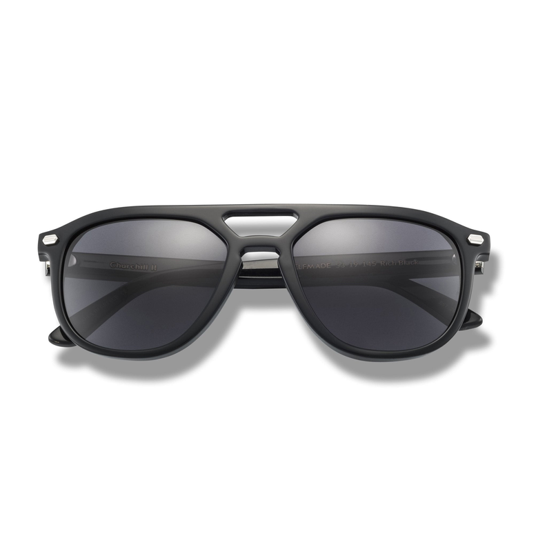 Churchill II - Rich Black / 1 - Eyewear
