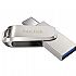 Metal dual flash drive with USB-C and USB-A connectors