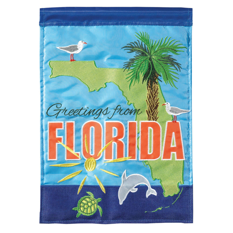 Flag Dbapp Garden Florida State-Greeting - 1 - Home Decor