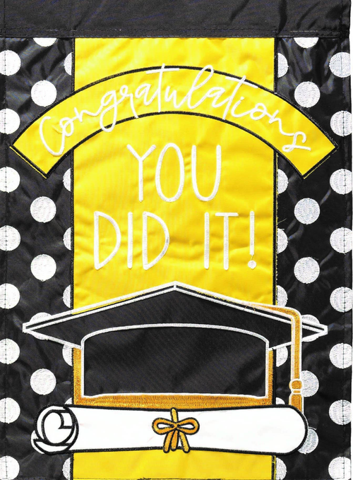 Flag Graduation Flag Polyester - 1 / 13x18 - Home Decor
