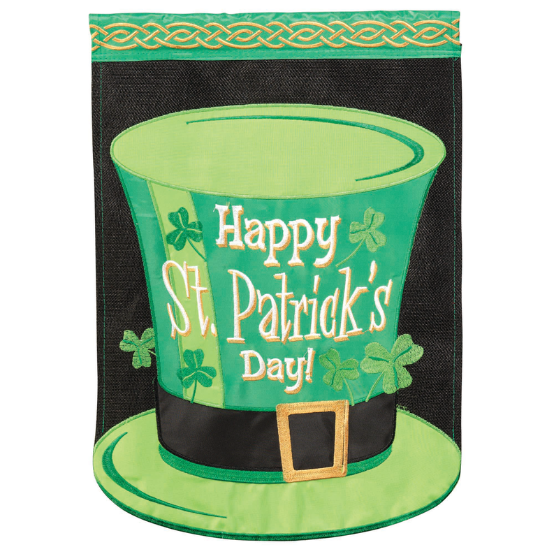 Flag Happy St Patricks Day Hat 29x42 - 1 - Home Decor