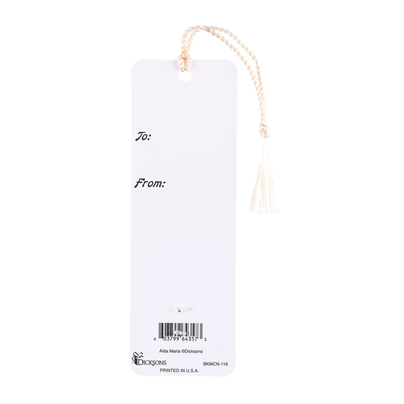 Tassel coin bookmark for Coach, blank To/From tag with hanging tassel