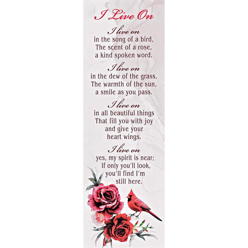 Bookmark Cardinal I Live On 2x6 12-Pack - Multi / 6 - Religious Jewelry