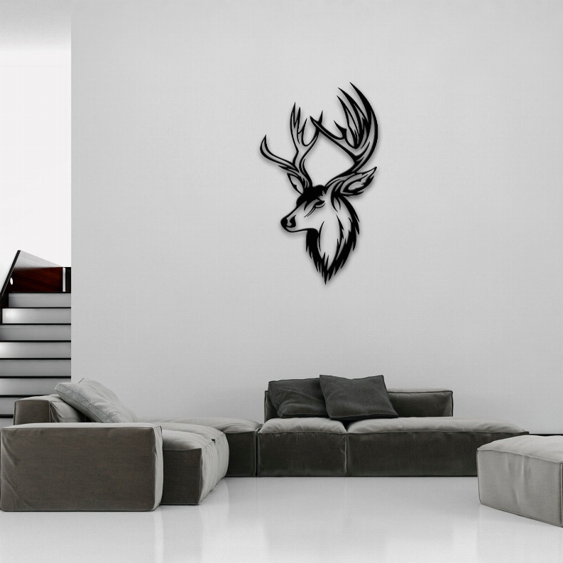 Deer Metal Wall Art - 1 - Home Decor