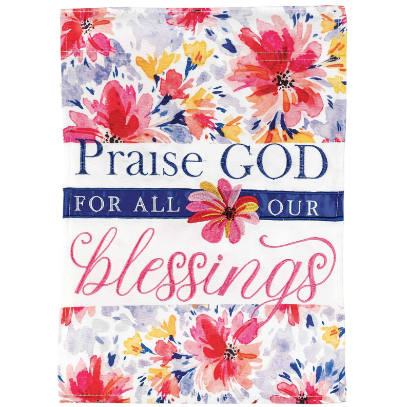 Flag Applique Praise God Bless - 1 / 13x18 - Home Decor