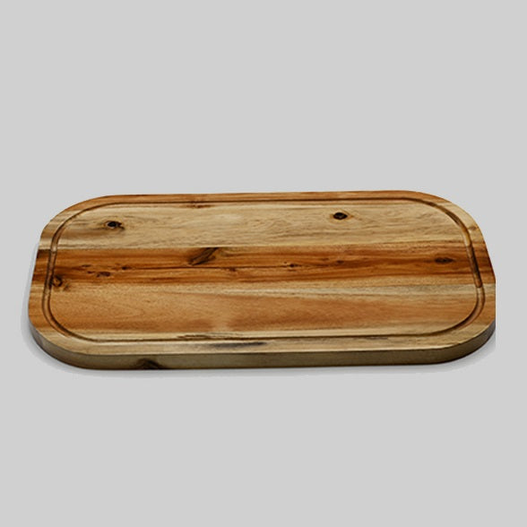 Acacia Serving Rounded cutting Board - Wood / Set of 3 / 12" X 8" - Kitchen