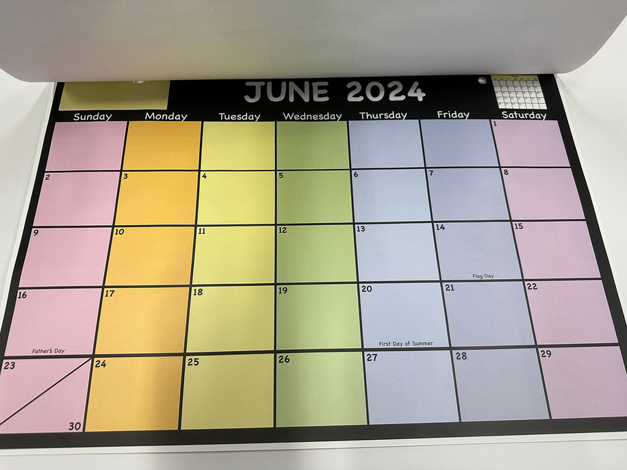 Academic Year Desk Calendar - Set of 2 Chalkboard Design Desk Calendar - Apparel and Accessories