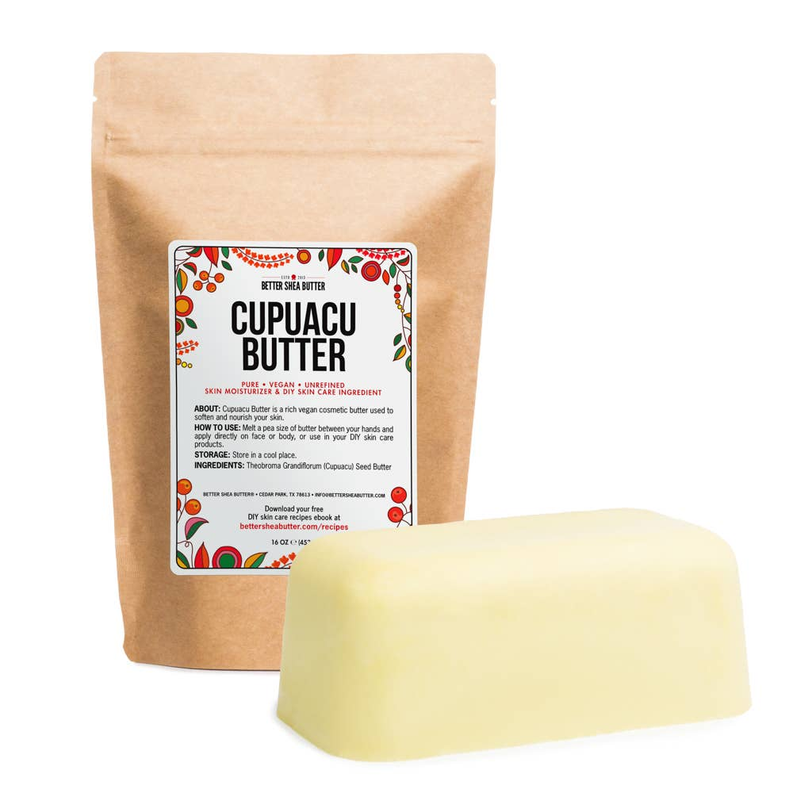 Moisturizing butter block with kraft pouch package