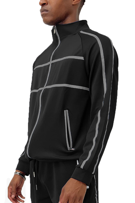 Cordial Tape Track Jacket - Black / 1 / M - Unisex Fashion
