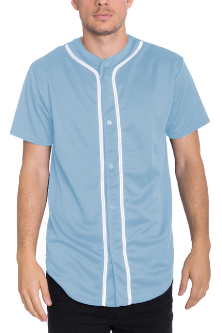 Classic Baseball Jersey - Sky White / 1 / XL - Unisex Fashion