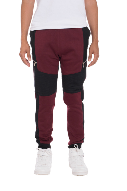 Faux Zip Moto Sweats - 5014 / 1 / L - Unisex Fashion