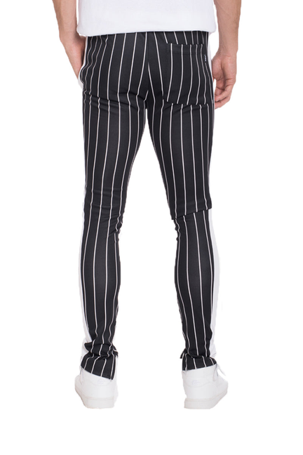 Cleat Pin Stripe Track Pant - BLACK / 1 / L - Unisex Fashion