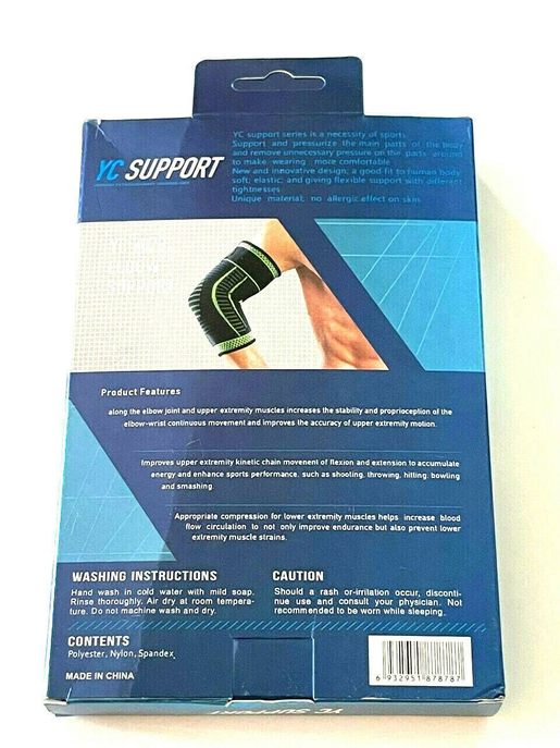 Elbow Brace Compression Support Sleeve Arthritis Tendon Joint Pain Wrap - 1 - Adult Products