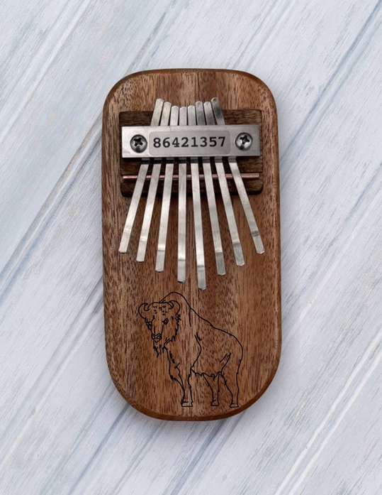 Buffalo Engraved Thumb Piano - Apparel and Accessories