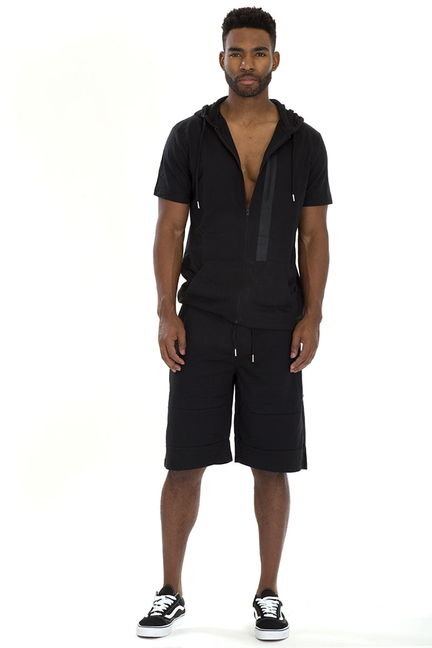 CAGE SHORT ATHLETIC SET- BLACK - 1 / 2XL-38 - Unisex Fashion