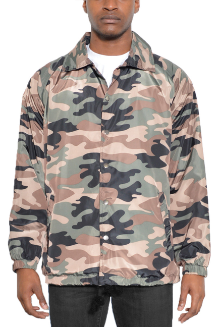 Camo Coachs Jacket - Unisex Fashion