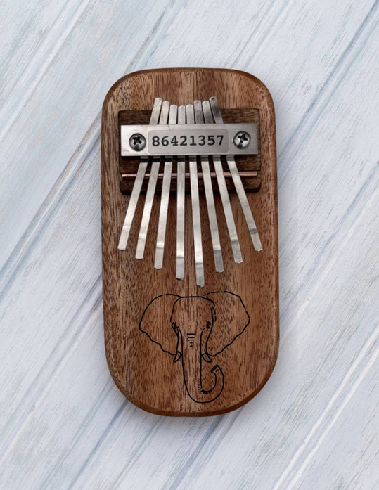 Elephant Engraved Thumb Piano - Apparel and Accessories