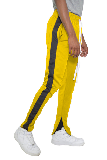 Classic Slim Fit Track Pants - YELLOW BLACK / 1 / L - Unisex Fashion