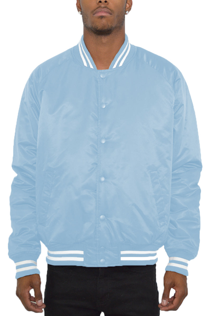 Classic Varsity Windbreaker - Sky Blue / 1 / S - Unisex Fashion