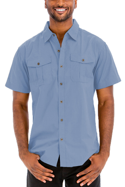 Classic Two Pocket Button Down - Unisex Fashion