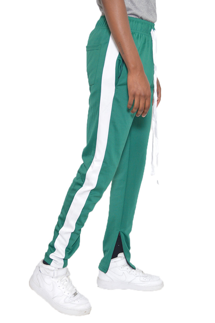 Classic Slim Fit Track Pants - TEAL WHITE / 1 / M - Unisex Fashion