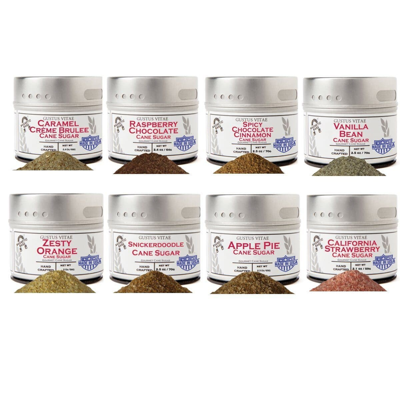 Deluxe Baking Sugars - - Set of 8 Tins - Food & Drink
