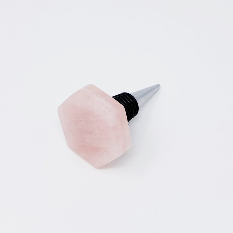 Another Class Hexagon Stone Wine Stopper By Young - Home Decor