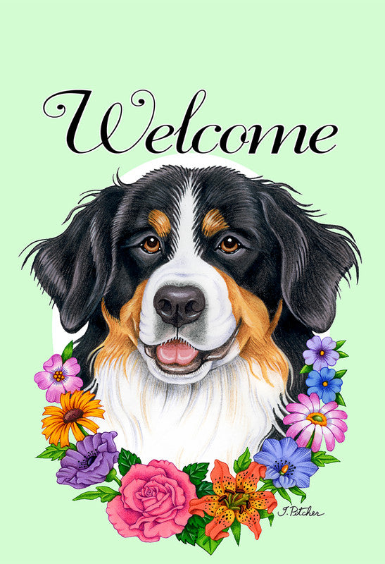 Border Collie - Best of Breed Dean Russo House and Garden Flag - House 28" x 40" - Outdoor's