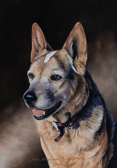 House and garden flag featuring blue heeler portrait dog with open mouth
