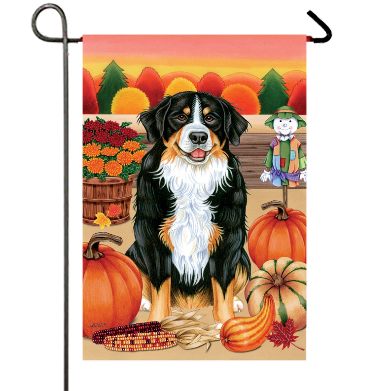 Border Collie - Best of Breed Dean Russo House and Garden Flag - House 28" x 40" - Outdoor's