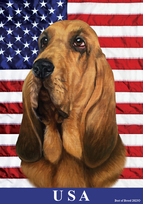 Bloodhound - Best of Breed All-American II Outdoor Flag - Outdoor's