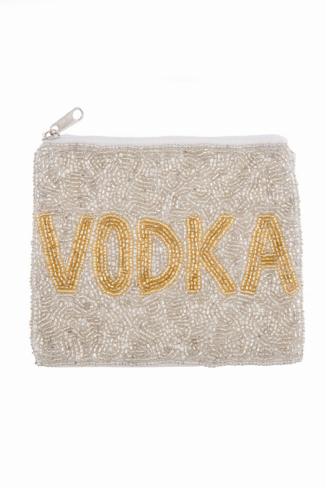 Beaded Vodka Pouch Bag - 1 - Bags & Wallets