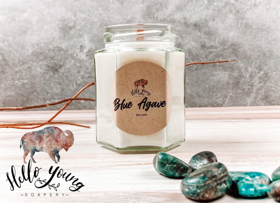 Blue Agave Candle - 1 / 0.5 - Home Decor