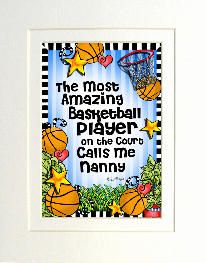 Basketball Mom/Grandma Themed Gifty Art - Home Decor