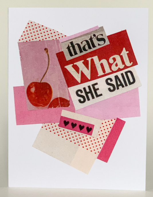 Birthday Greeting Card (Pack of 6) - That's What She Said / 1 Pack of 6 - Apparel and Accessories