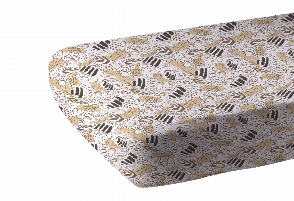 Animal Print Crib Sheet - 1 - Babies & Kids