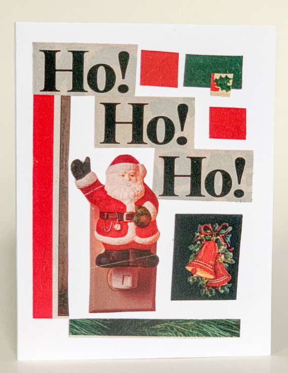 Christmas Greeting Card (Pack of 6) - Ho! Ho! Ho! / 1 Pack of 6 - Apparel and Accessories