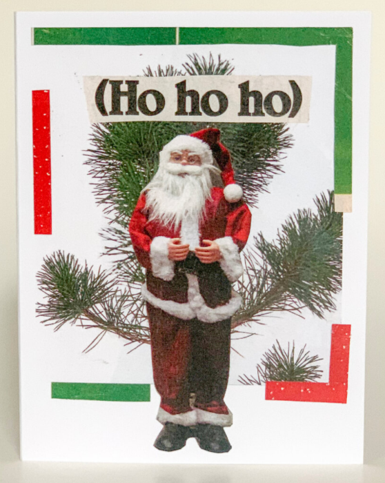 Christmas Greeting Card (Pack of 6) - Ho ho ho / 1 Pack of 6 - Apparel and Accessories