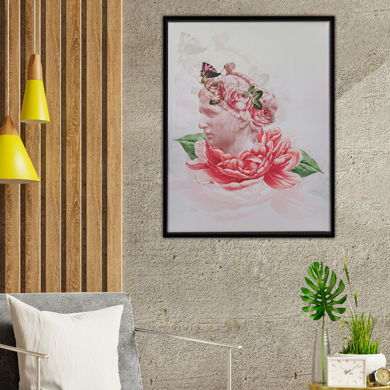 David Pink Art Print - Home Decor