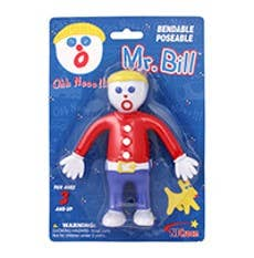 Mr. Bill bendable poseable doll figure in red and white outfit, sold in retail box