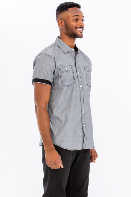 Brayden Striped Shirt - BLACK / 1 / S - Unisex Fashion