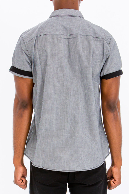 Brayden Striped Shirt - BLACK / 1 / S - Unisex Fashion