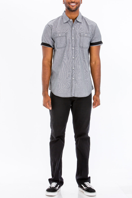 Brayden Striped Shirt - BLACK / 1 / S - Unisex Fashion