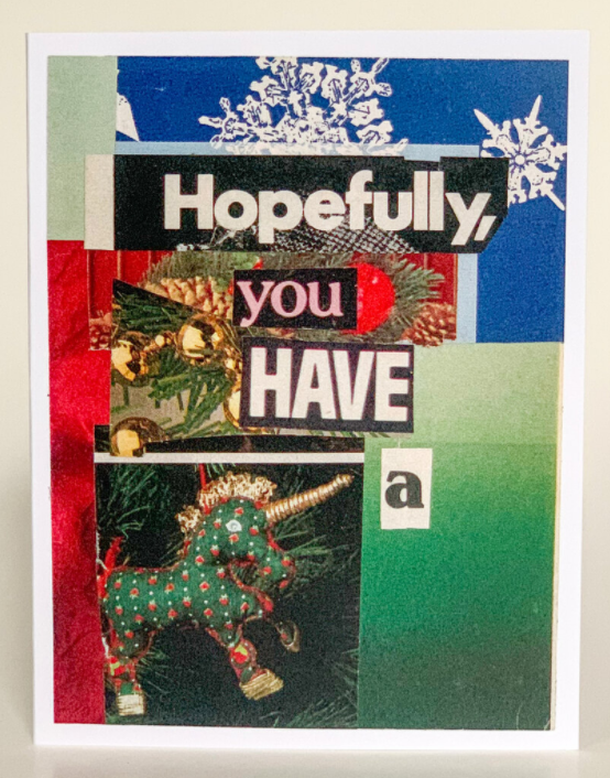 Christmas Greeting Card (Pack of 6) - Hopefully You Have A / 1 Pack of 6 - Apparel and Accessories